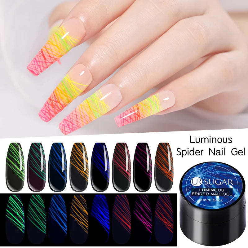 3D Spider Nail Gel Set