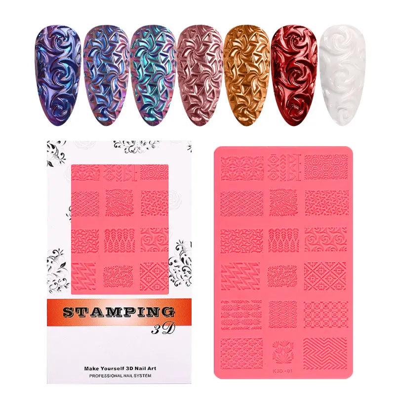 4D Sculpture Nail Art Mold Set
