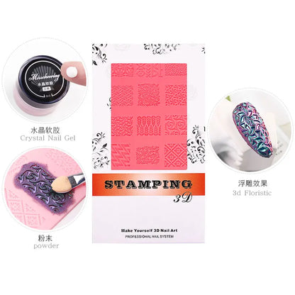 4D Sculpture Nail Art Mold Set