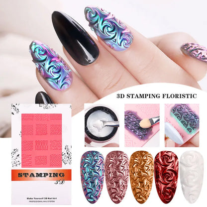 4D Sculpture Nail Art Mold Set