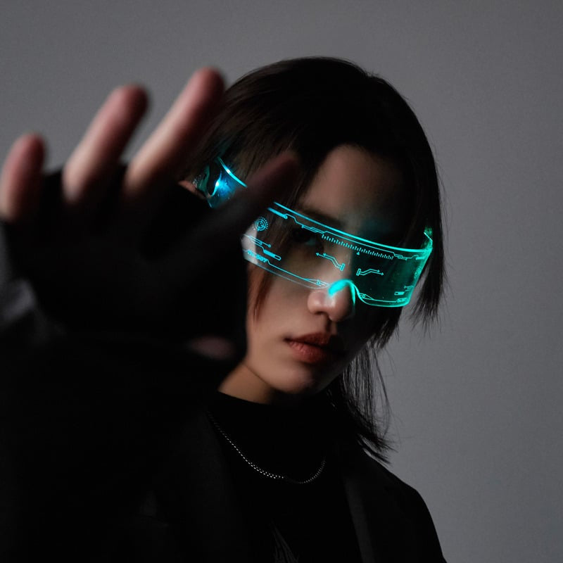 Cyberpunk Luminous LED Glow Glasses