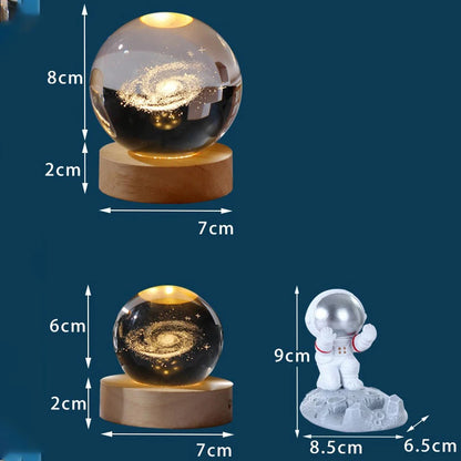 Luminous 3d Glowing Crystal Globe