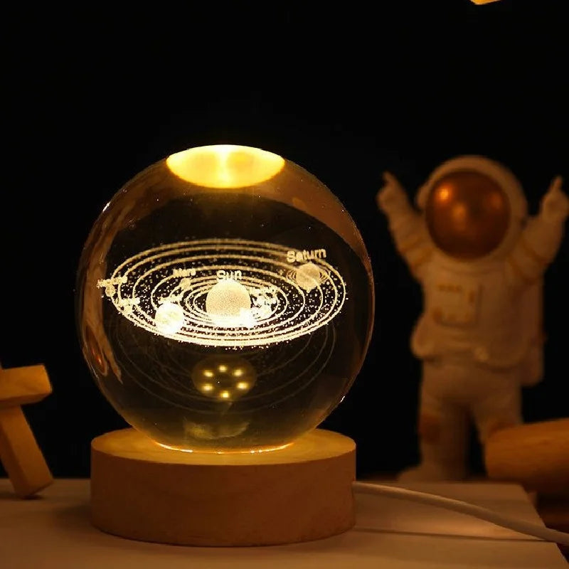 Luminous 3d Glowing Crystal Globe