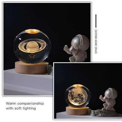 Luminous 3d Glowing Crystal Globe