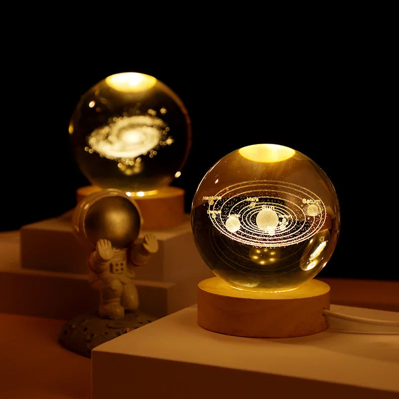 Luminous 3d Glowing Crystal Globe