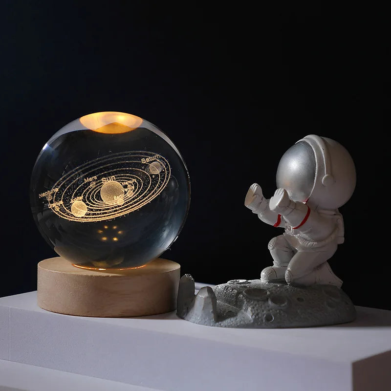 Luminous 3d Glowing Crystal Globe