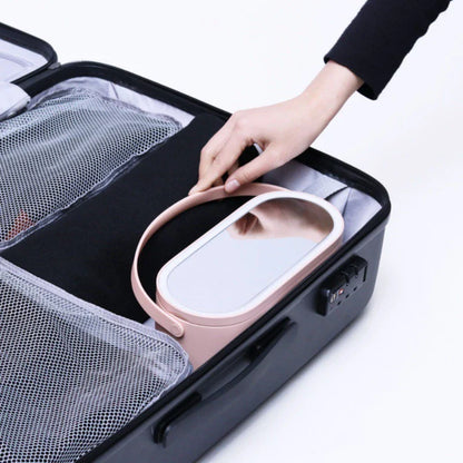 Asey - Travel Portable Makeup Organizer Box With LED