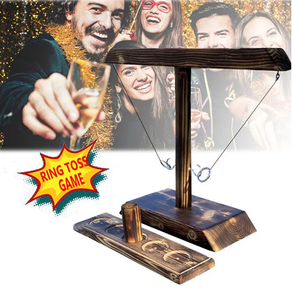 Wooden Ring Hook Tossing Games