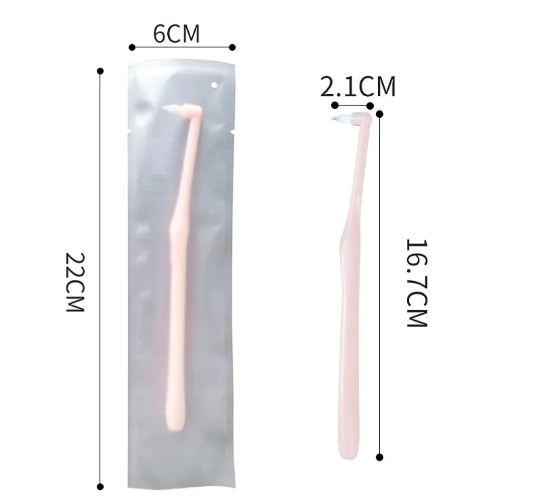 Small Head Single-Beam Soft Teeth Cleaning Toothbrush Orthodontic Interdental Brush Soft Hair Implant Adult Oral Care Tools