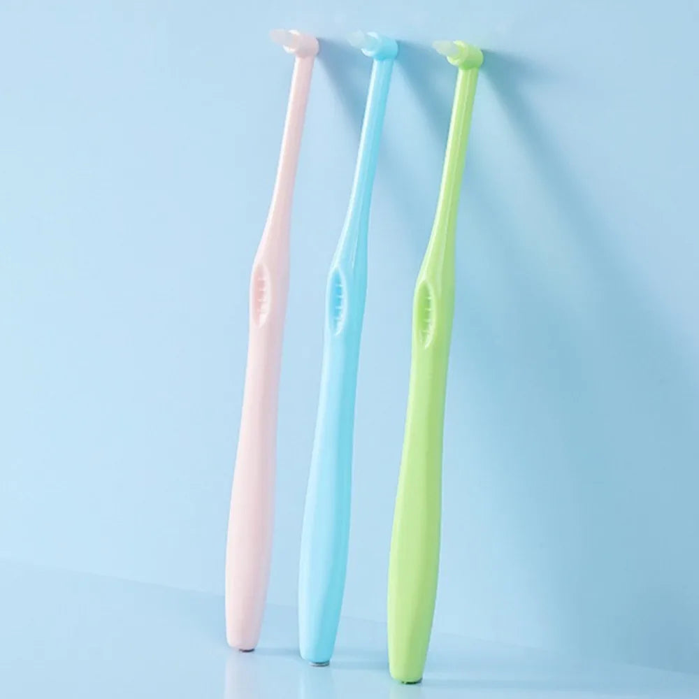 Small Head Single-Beam Soft Teeth Cleaning Toothbrush Orthodontic Interdental Brush Soft Hair Implant Adult Oral Care Tools