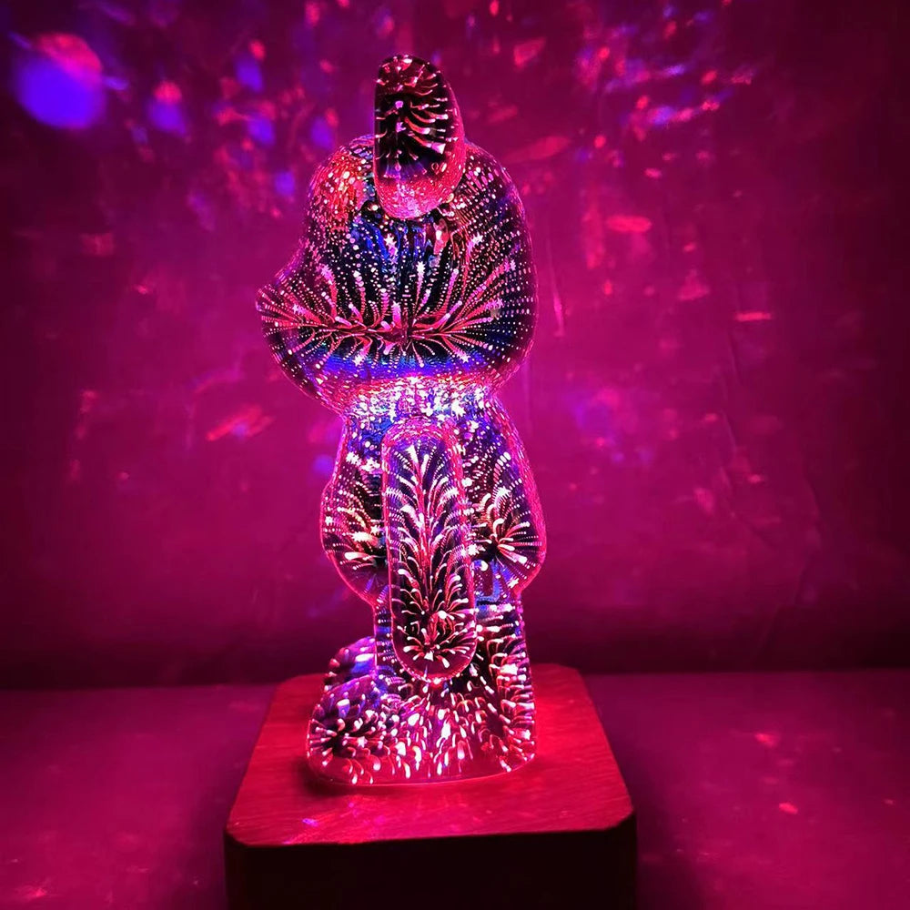 3D Fireworks Bear
