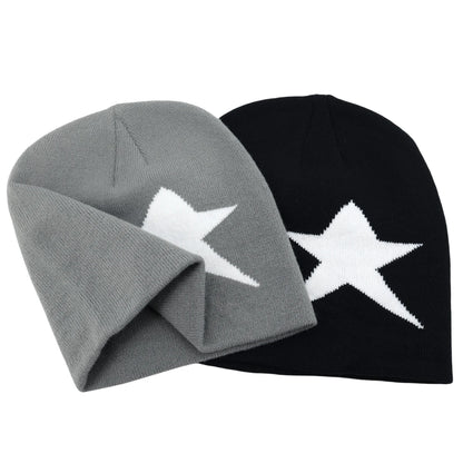 Y2K Letter Knitted Winter Autumn Beanie Cap Men Women Kanye Beanies Gorras Hombre Top Warm Skiing Hat Ear Hats Hip Hop Skullcap