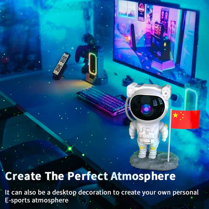 Super - Astronaut galax-nattlampa med stjärnprojektor