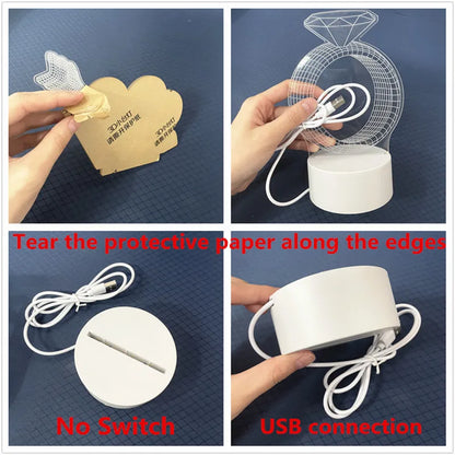 3D LED Christmas Light Set