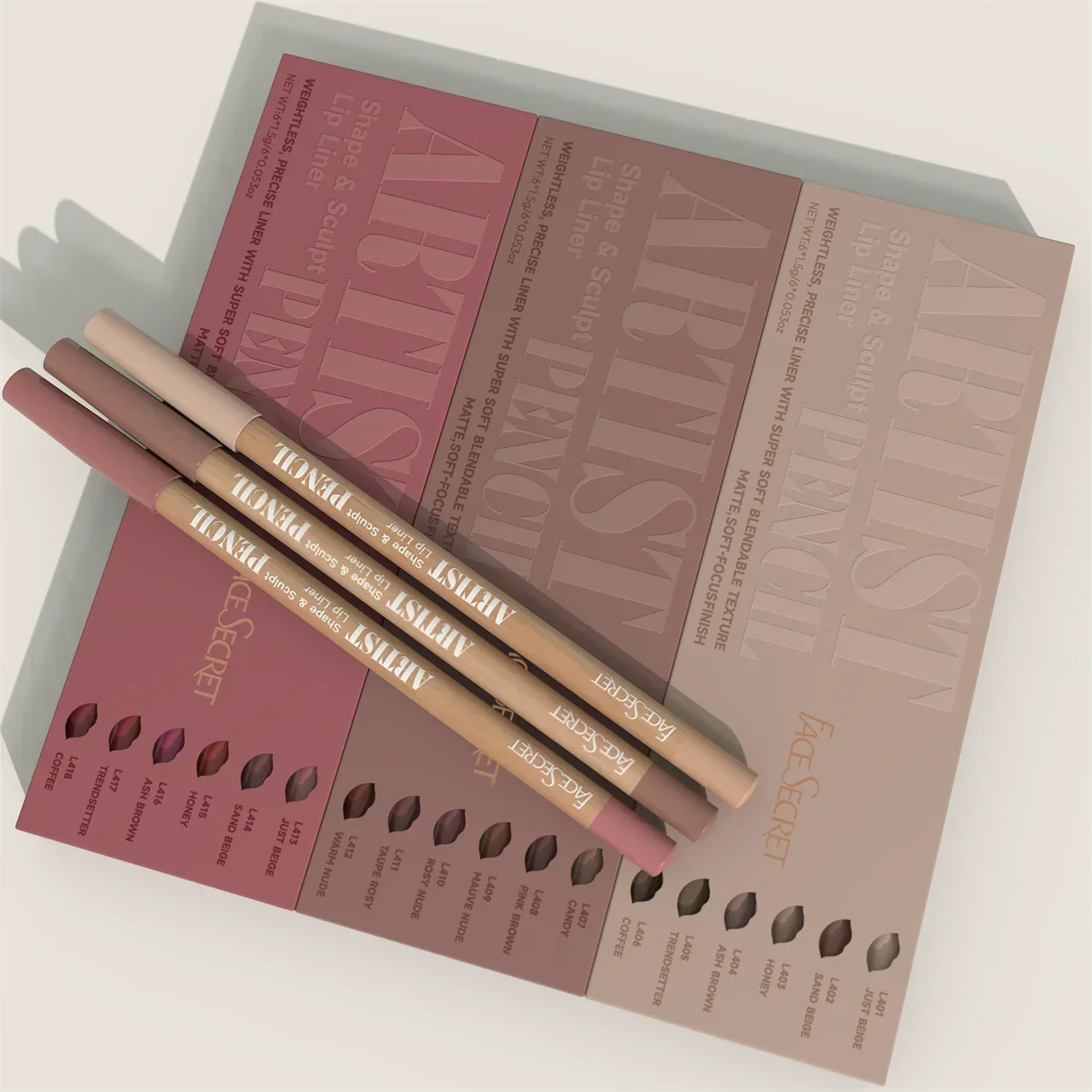 6pcs/set Lip Liner Pen 6 Colors Waterproof And Sweat-proof Not Easy To Fade Non-stick Cup Nude Lipstick Pencil SET