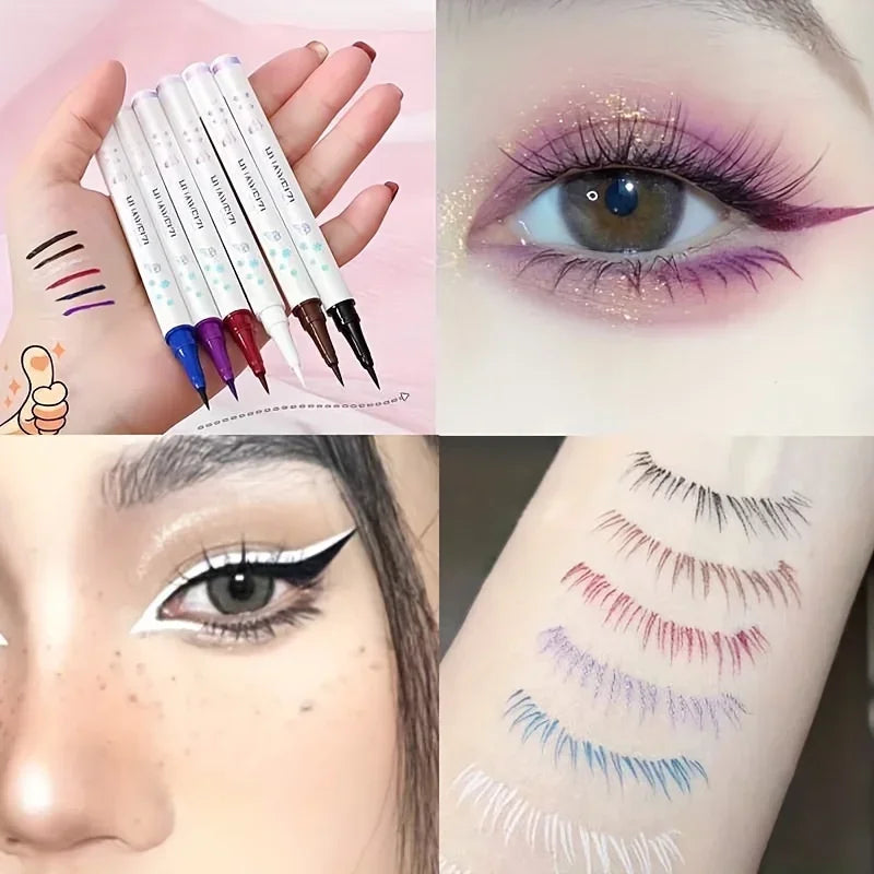 Matte White Eyeliner Liquid Pen Lying Silkworm Pencil Brighten Corners of Eyes Ultra-thin Waterproof Pigment Smooth Eyeshadow