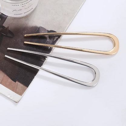 New Simple U Shaped Hairpin Metal Hair Sticks U French Hair Clips Pins Fashionable Hair Jewelry Accessories for Women Wholesale