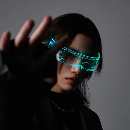 Cyberpunk Luminous LED Glow Glasses