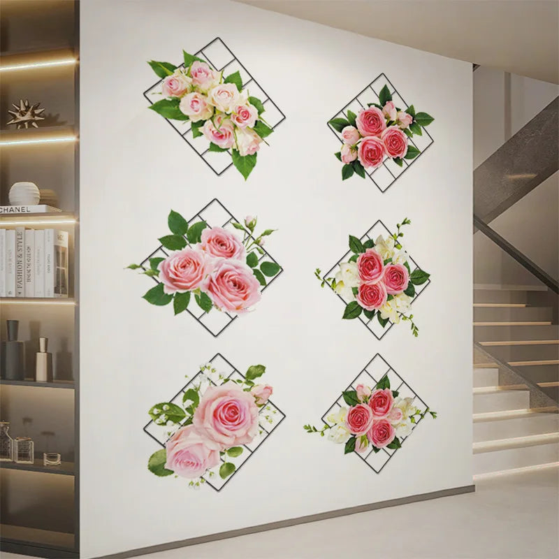 3D Green Plant Wall Stickers