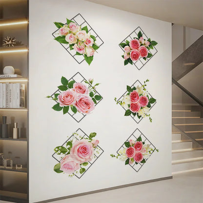 3D Green Plant Wall Stickers