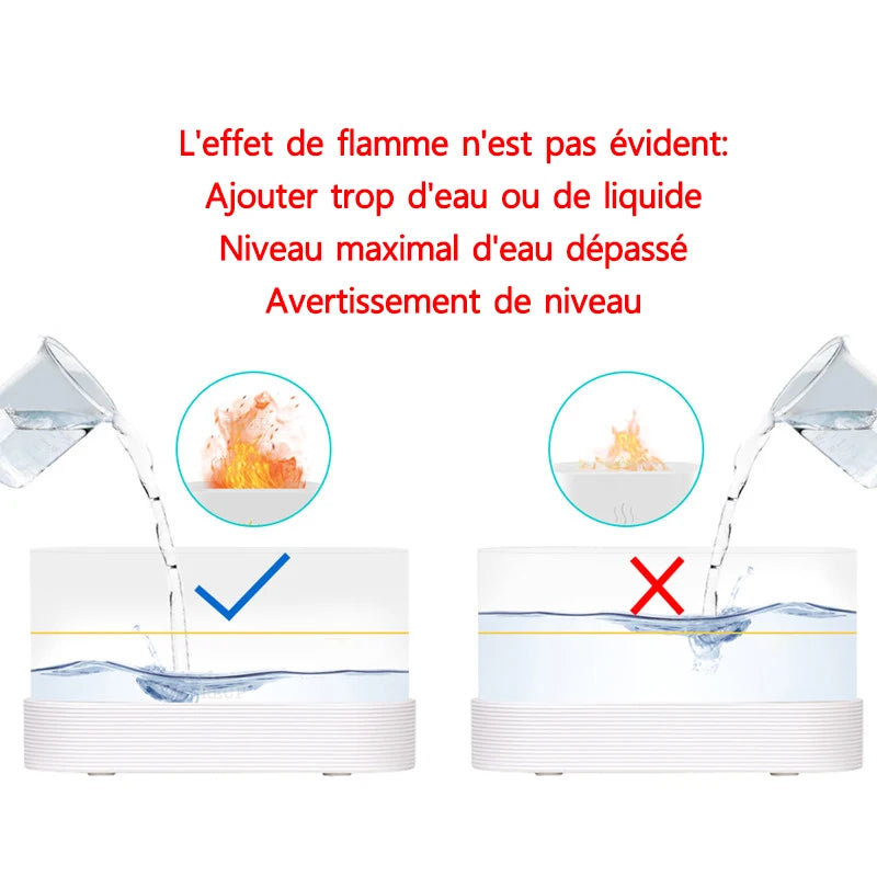 HumidiFire Aromatherapy Flam Ultrasonic Diffuser
