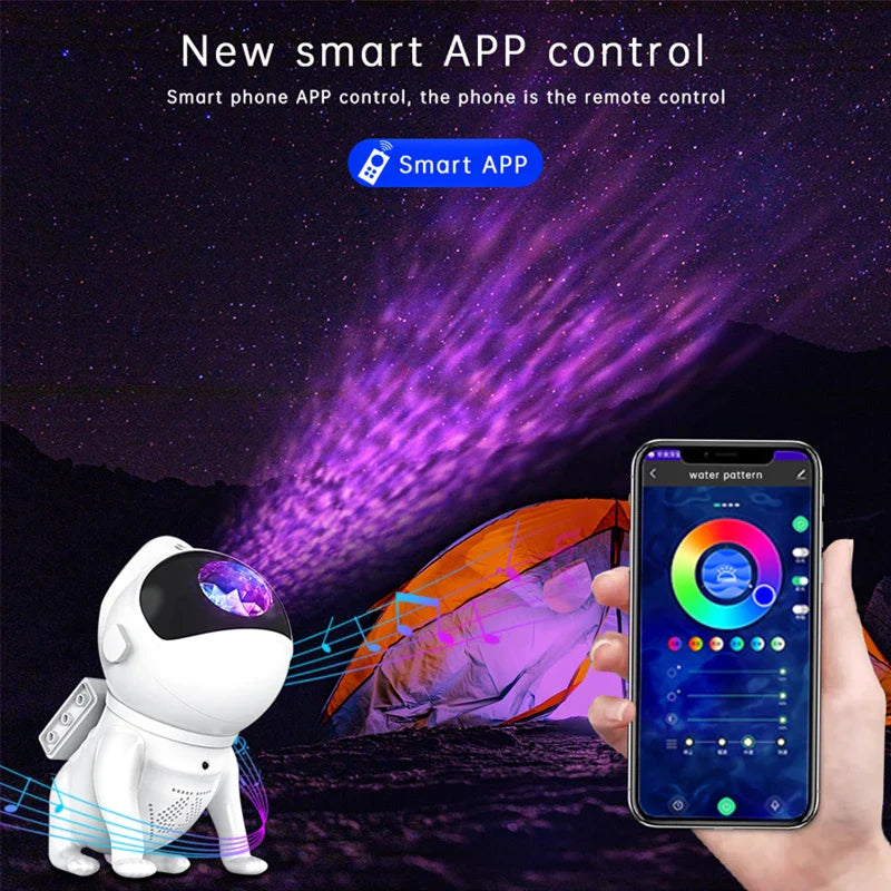 Super - Astronaut galax-nattlampa med stjärnprojektor