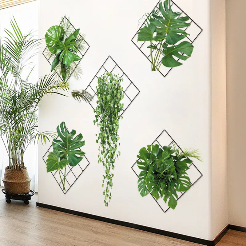 3D Green Plant Wall Stickers
