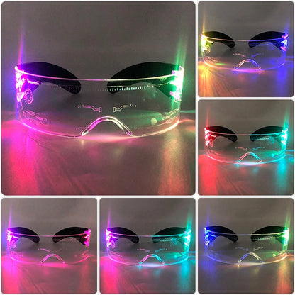 Cyberpunk Luminous LED Glow Glasses