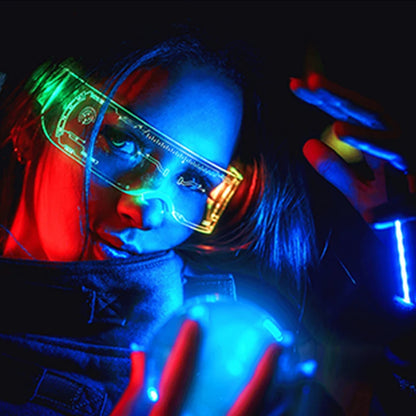 Cyberpunk Luminous LED Glow Glasses