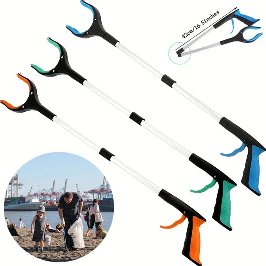 Foldable Grabber With 360 Swivel Clip